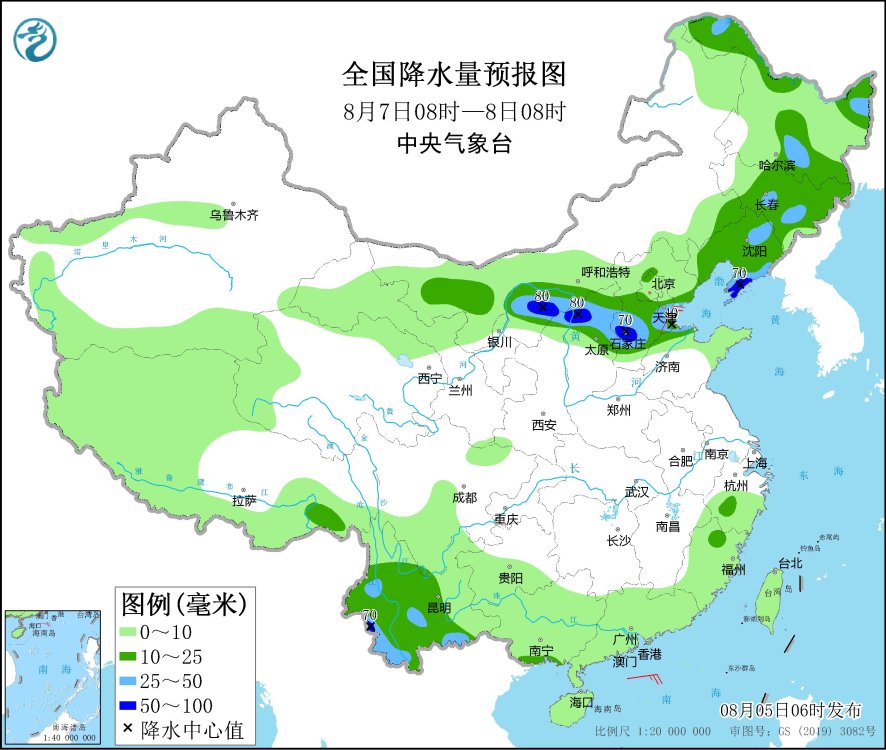 东北华北等地有较明显降水 江汉江淮等地有持续性高温