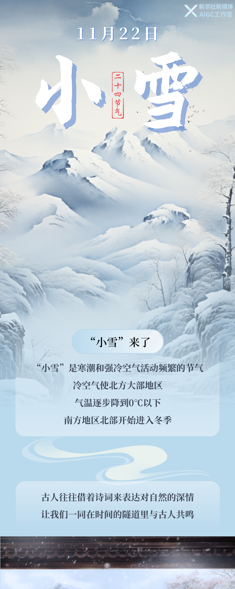 AIGC绘节气｜小雪