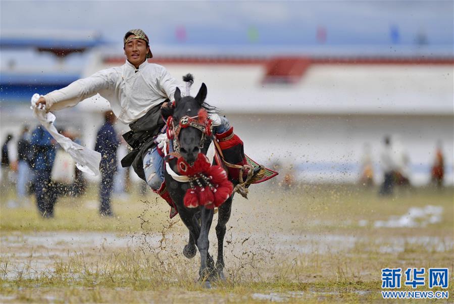 （体育）（15）西藏那曲：马背竞技